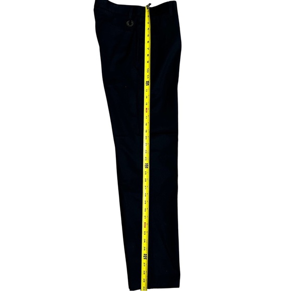 Fred Perry Navy Cotton Classic Pants 30S T3508 Preppy Designer NWT Retail $153 - Picture 7 of 9